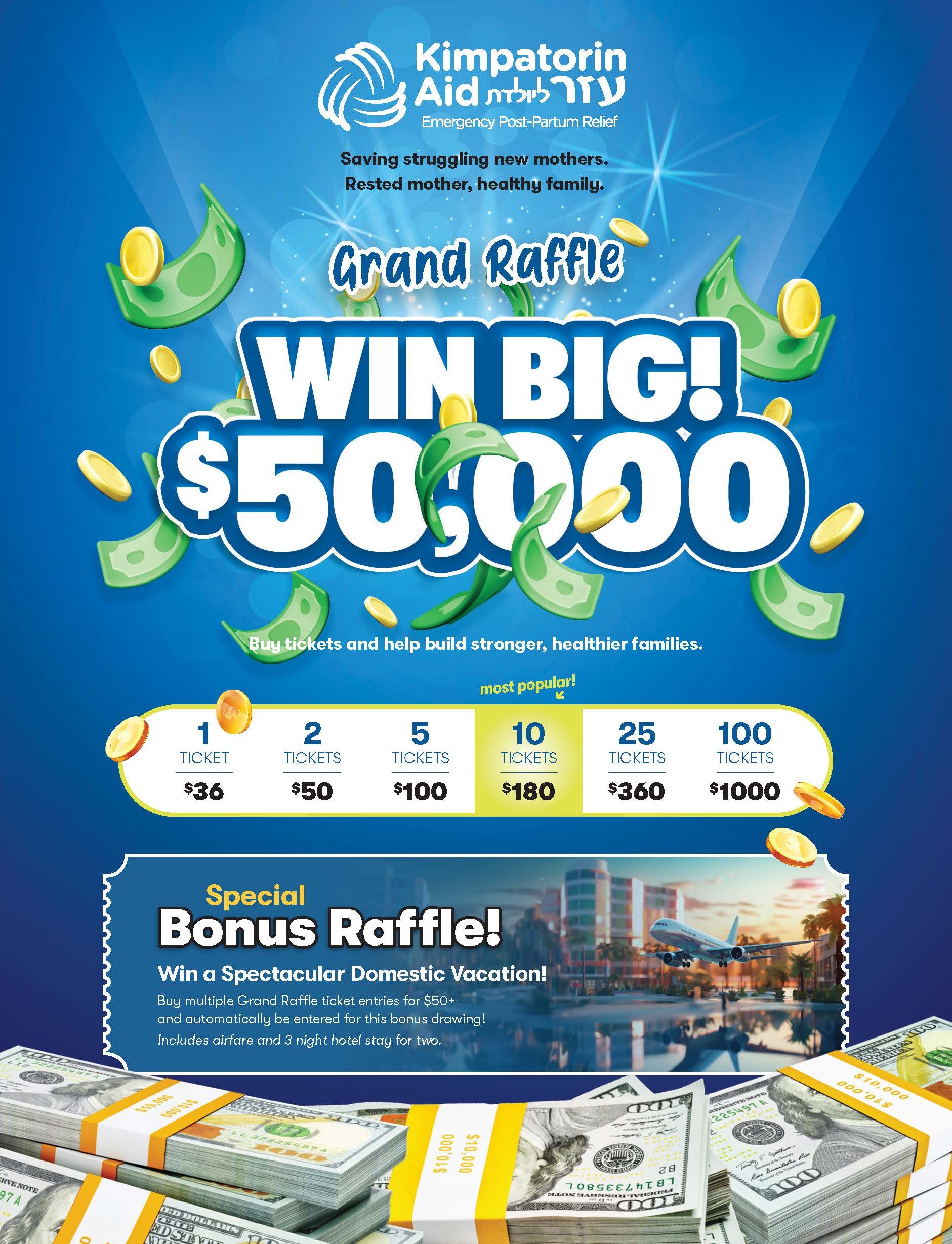 Win Big $50k Fifty Thousand Dollars!! Raffle #23